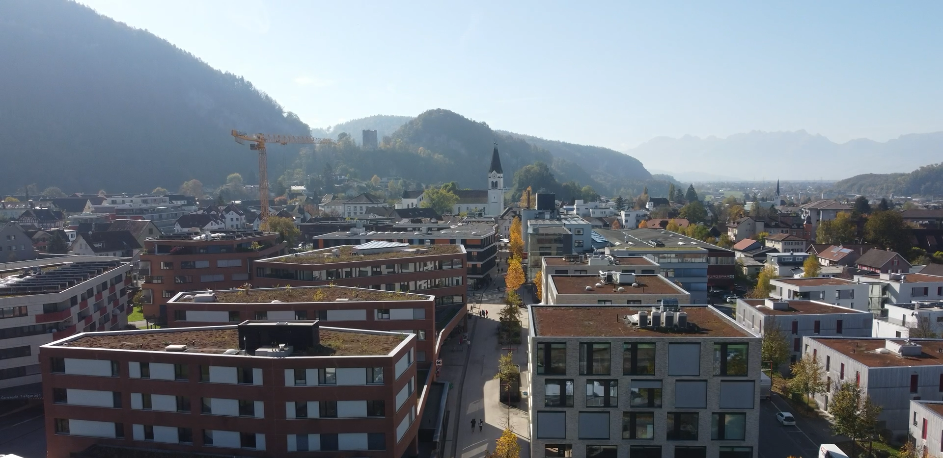 Garnmarkt von oben